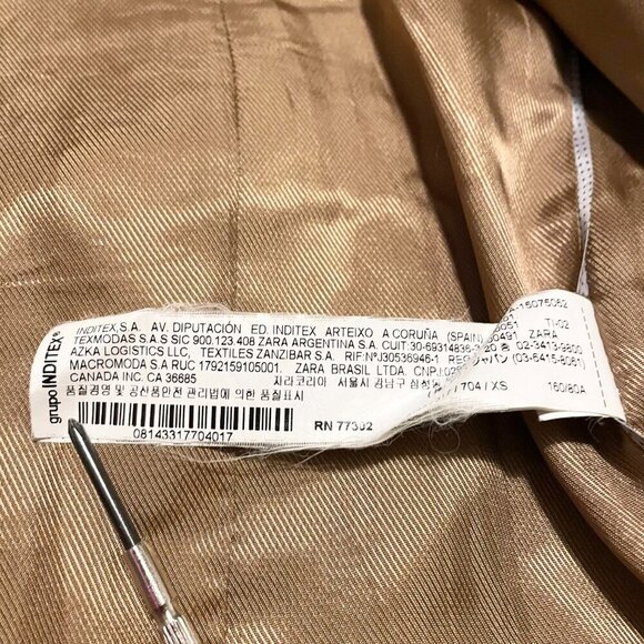 Zara Basic Womens XS Coat - Picture 9 of 16